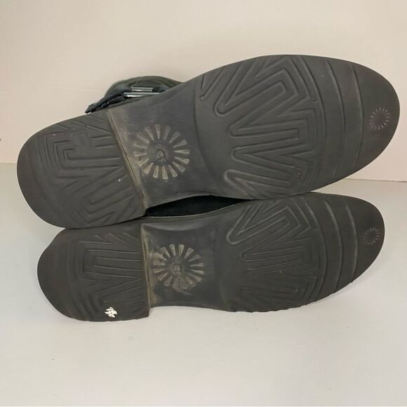 UGG Braiden Boot Black UGG Women's Cuff Boot Size 7.5 - Picture 6 of 10